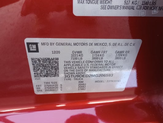2021 GMC Sierra 1500 SLT in Wyoming, WY - Fremont Motor Company