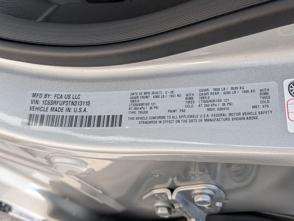2026 RAM 1500 RHO