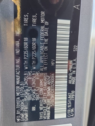 2026 Toyota Sienna Limited 7 Passenger