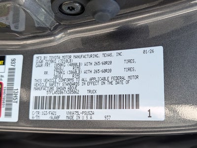 2026 Toyota Tundra SR5