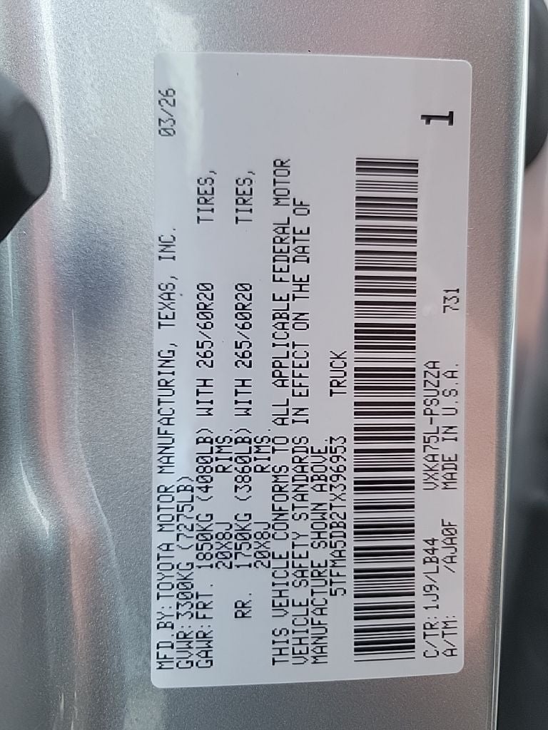 2026 Toyota Tundra 1794