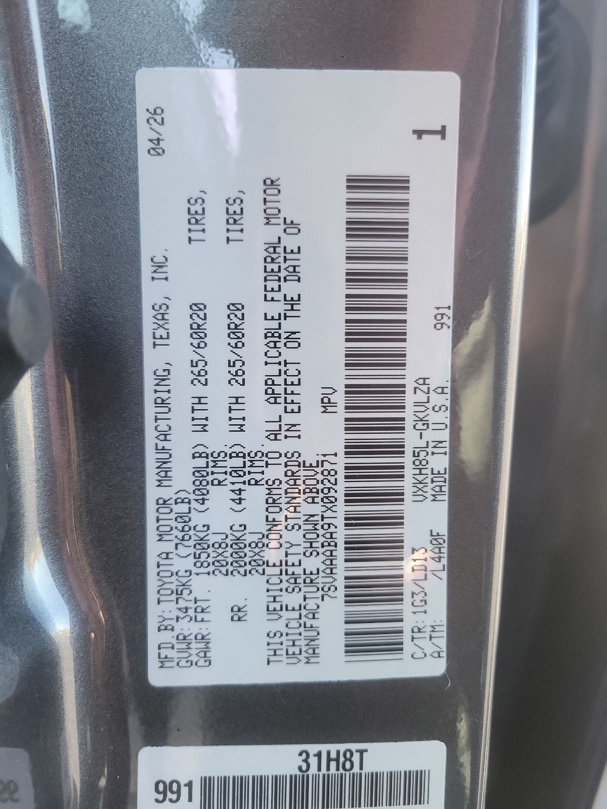 2026 Toyota Sequoia Limited