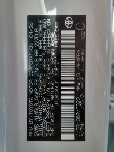 2026 Toyota Prius LE