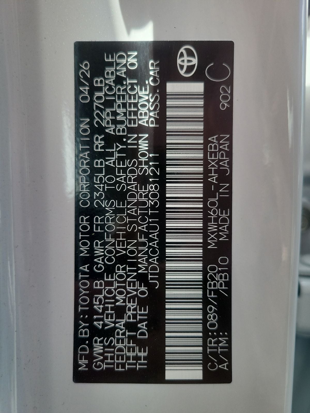 2026 Toyota Prius LE