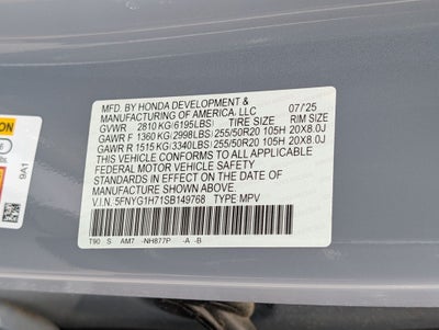 2025 Honda Pilot Touring