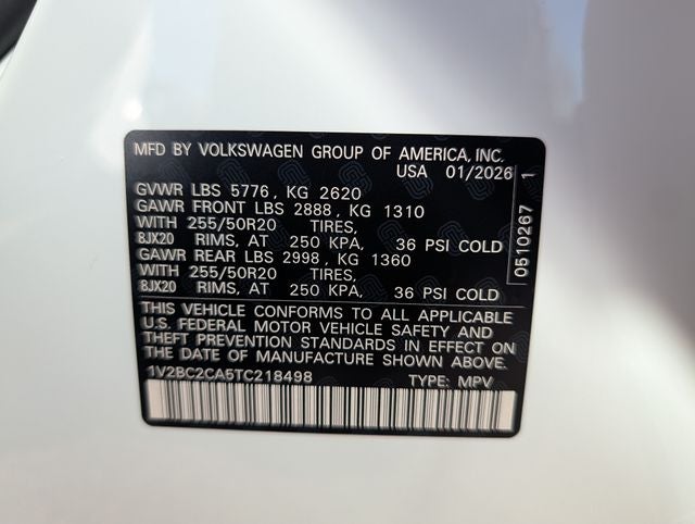 2026 Volkswagen Atlas Cross Sport 2.0T SEL