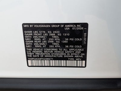2026 Volkswagen Atlas Cross Sport SEL Premium R-Line