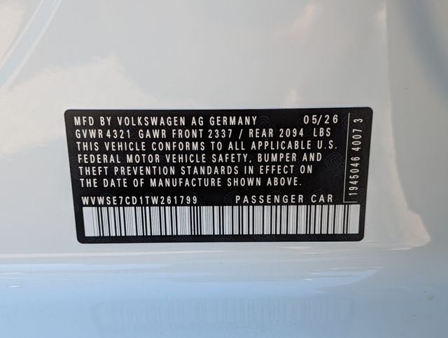 2026 Volkswagen Golf GTI 2.0T SE