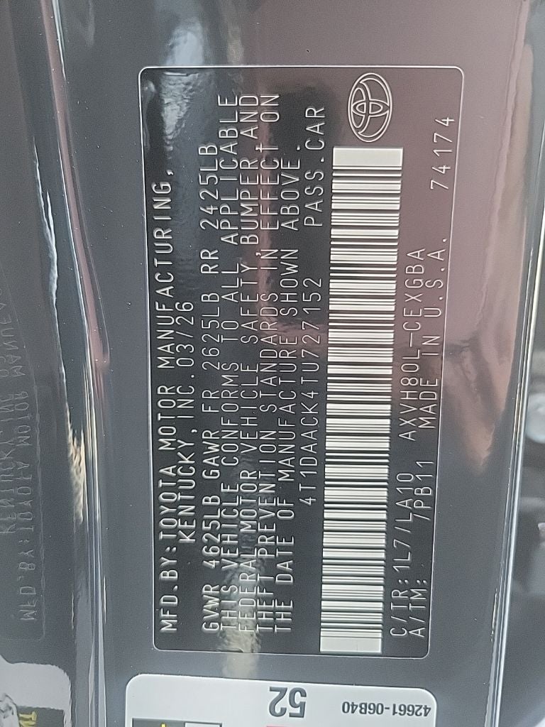 2026 Toyota Camry Base