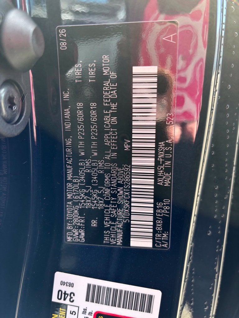 2026 Toyota Sienna XSE 7 Passenger