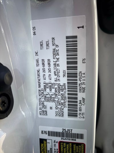 2026 Toyota Tundra Hybrid 1794 Edition