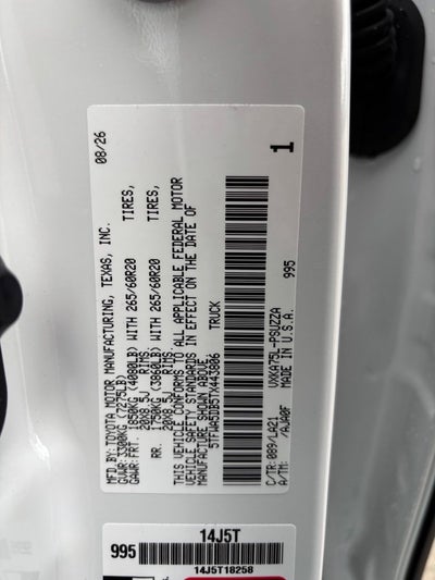 2026 Toyota Tundra Platinum