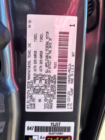 2026 Toyota Tundra Limited