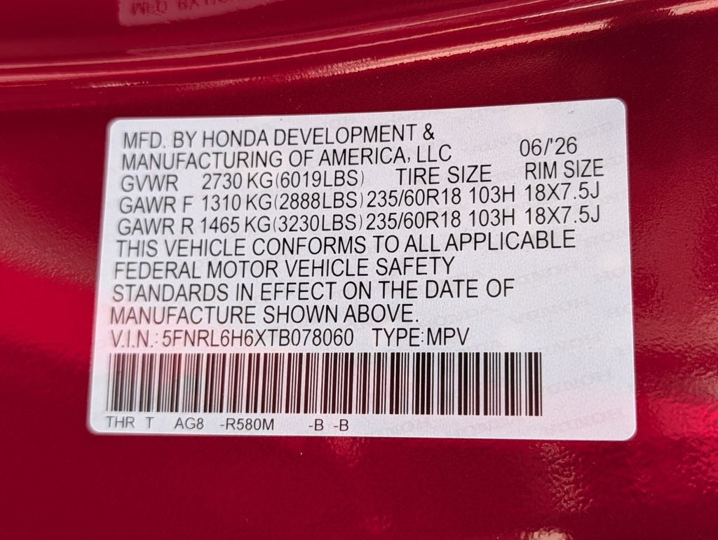 2026 Honda Odyssey EX-L