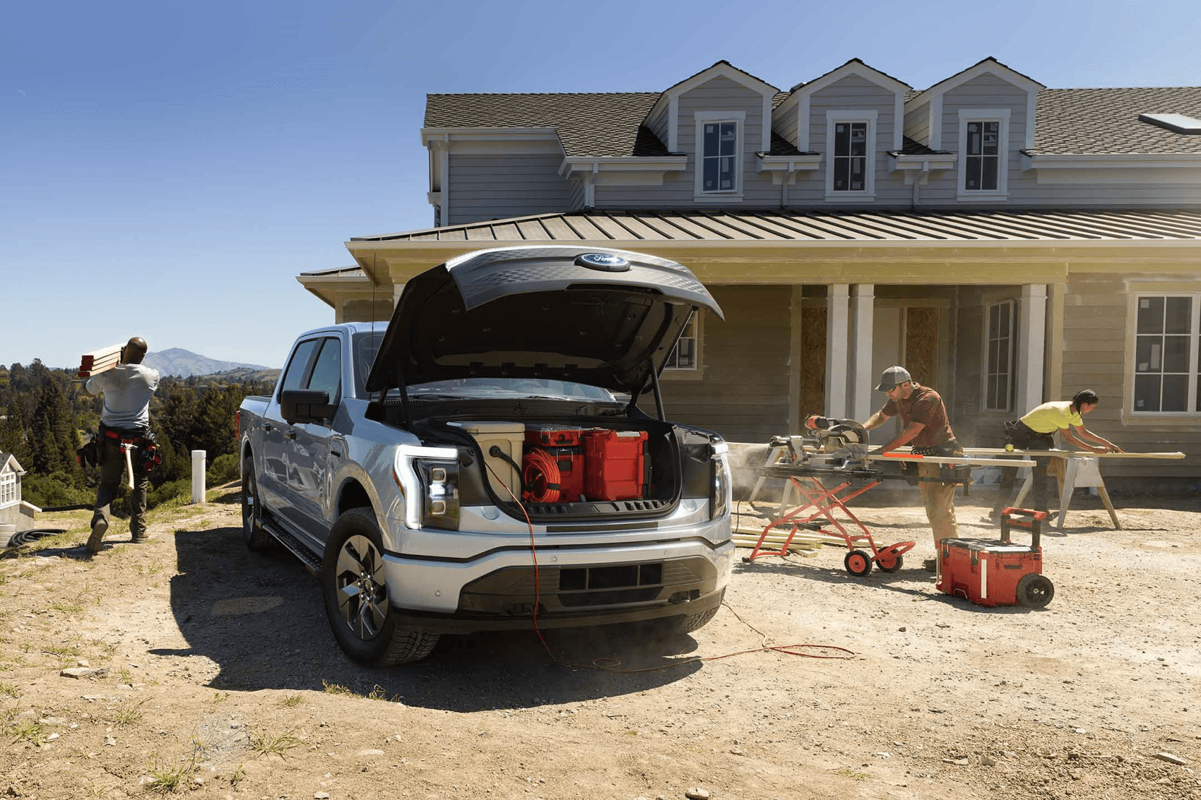 2022 Ford F-150 Lightning Work Site