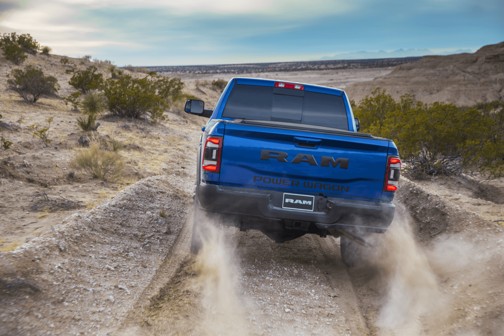 2022 Ram 2500 Blue Off-Roading