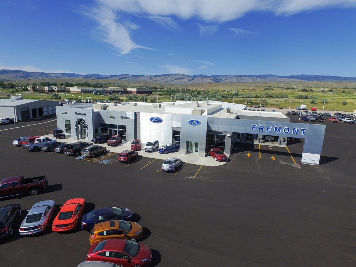 Fremont Ford Lander dealership showroom on West Main Street in Lander, Wyoming