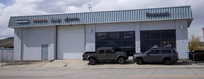 Fremont Motor Rawlins Chrysler Dodge Jeep Ram dealership on East Cedar Street in Rawlins, Wyoming