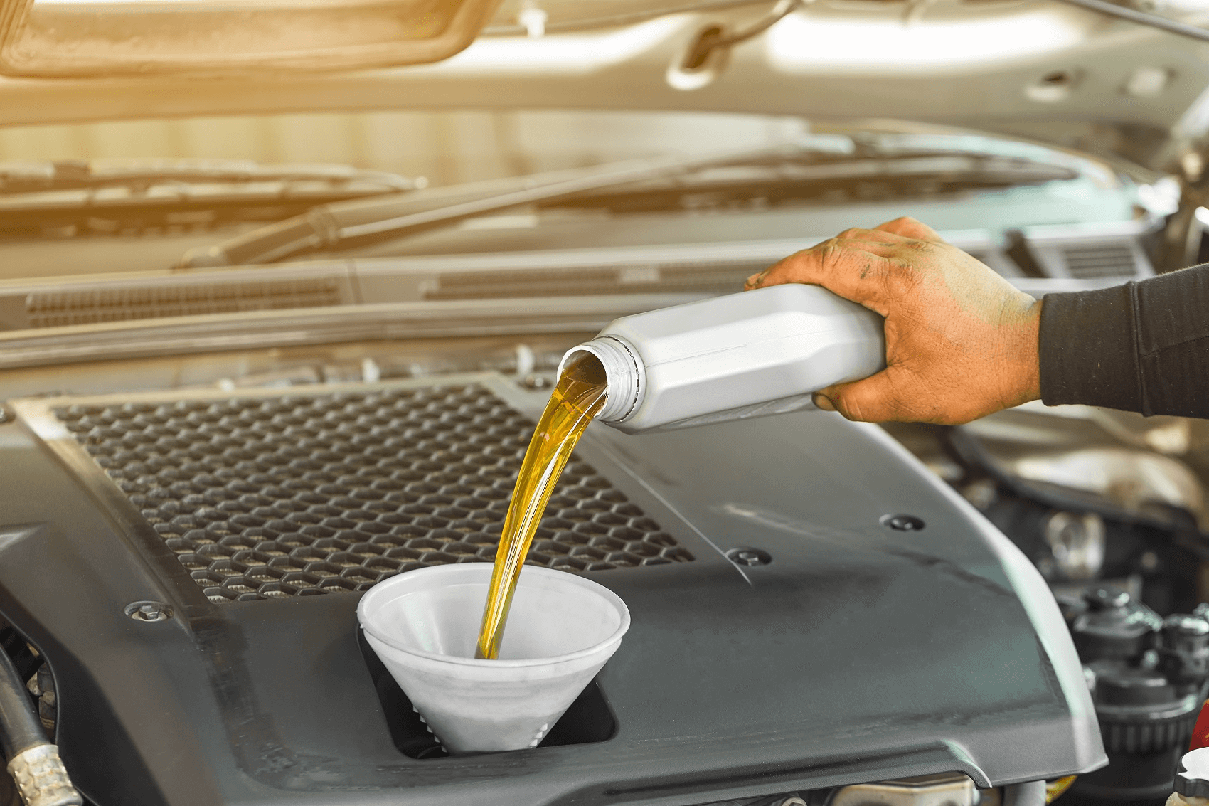 Oil Change at Service Center
